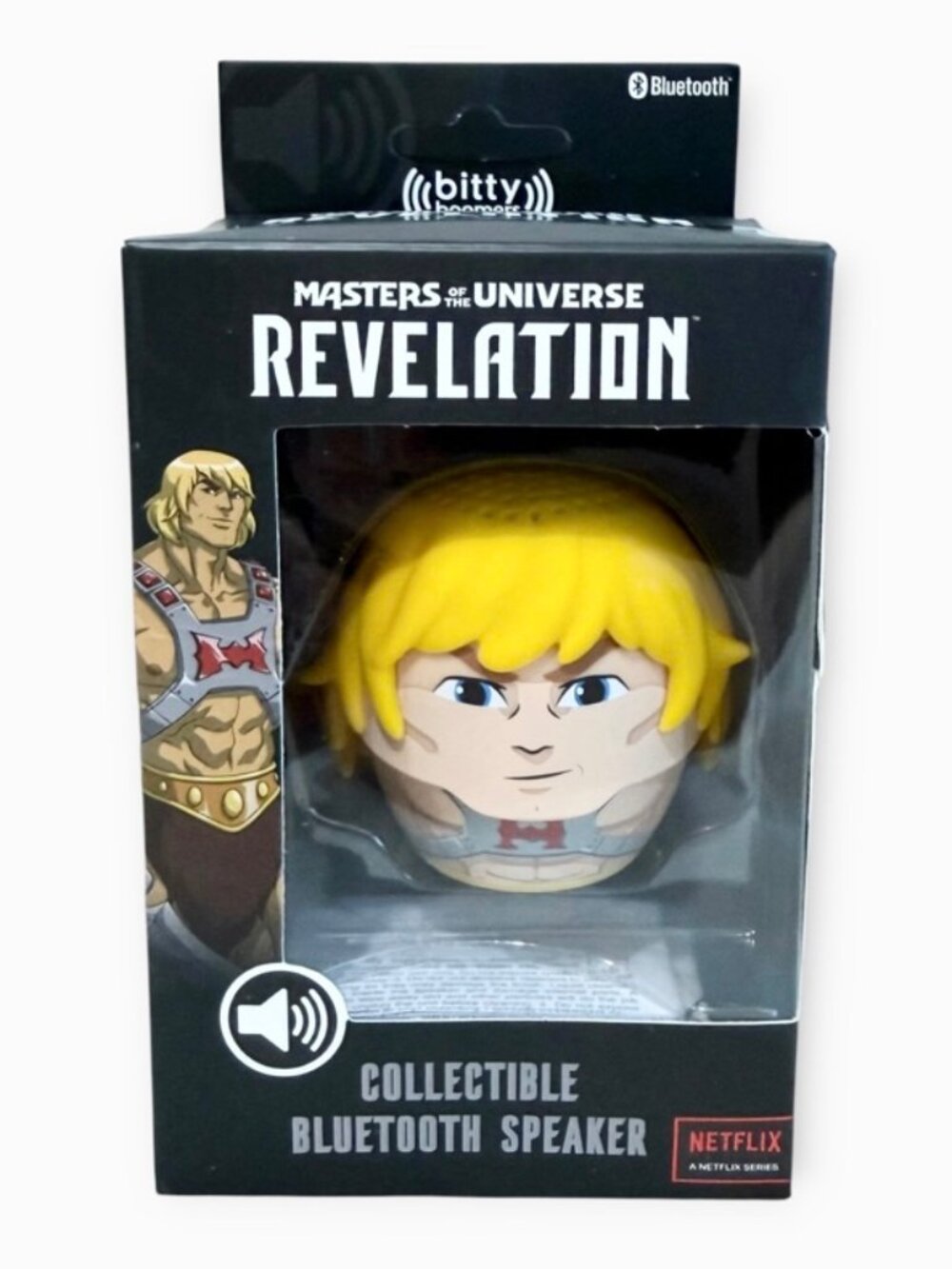 New! He-Man Bitty Boomers Masters of The Universe Revelation Bluetooth Speaker